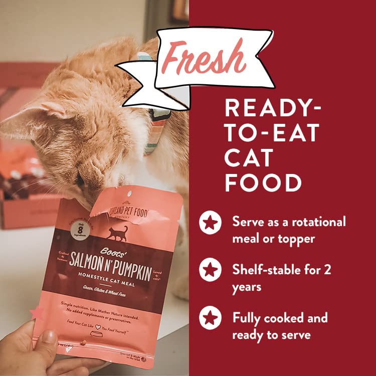 Portland Pet Food Luke's Chicken N' Pumpkin texture appealing to picky cats.