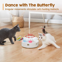 Potaroma 3in1 track balls rolling to invite paw coordination