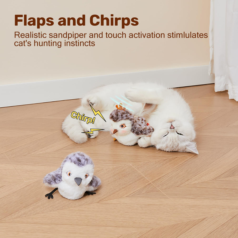 Potaroma chirp-sandpiper sounds invite chasing and vocal engagement.