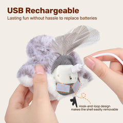 Potaroma plush-soft material offers cozy swat and cuddle play.