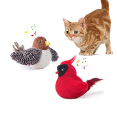 Potaroma chirping bird sparrow toy designed for lifelike chirps and active play.