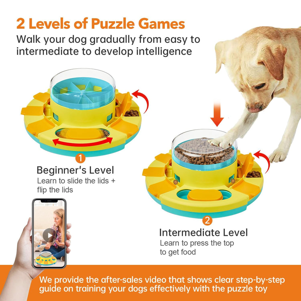 Potaroma dog puzzle toy non-slip base keeps play steady