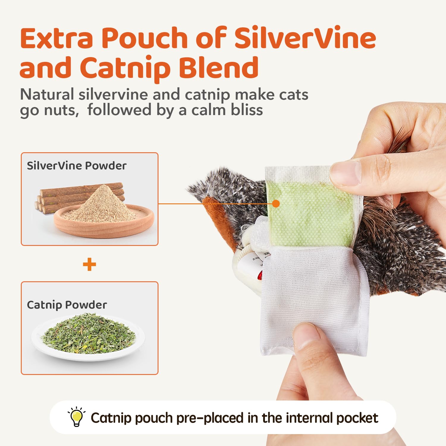 Potaroma Juguete para todas las razas, ideal para gatos activos.