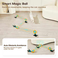 Potaroma sensor-activated movement—random motion keeps cats curious and active