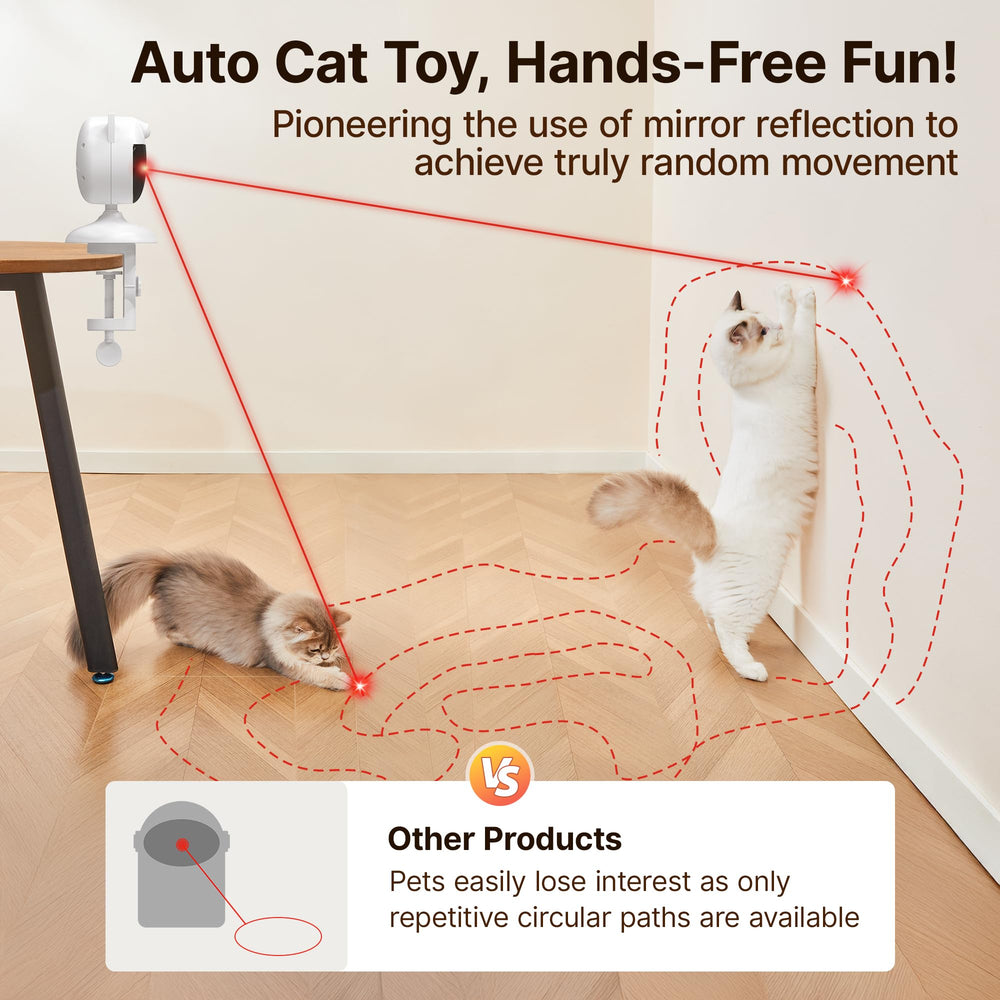 Potaroma smart sensor activation detects cat proximity to start play.