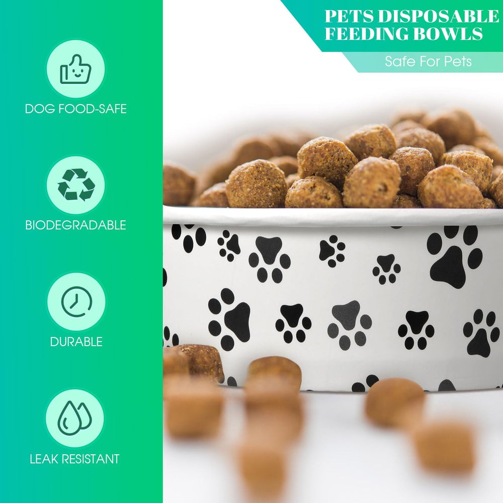 Potchen 12oz capacity small bowls for compact, portable pet meals.