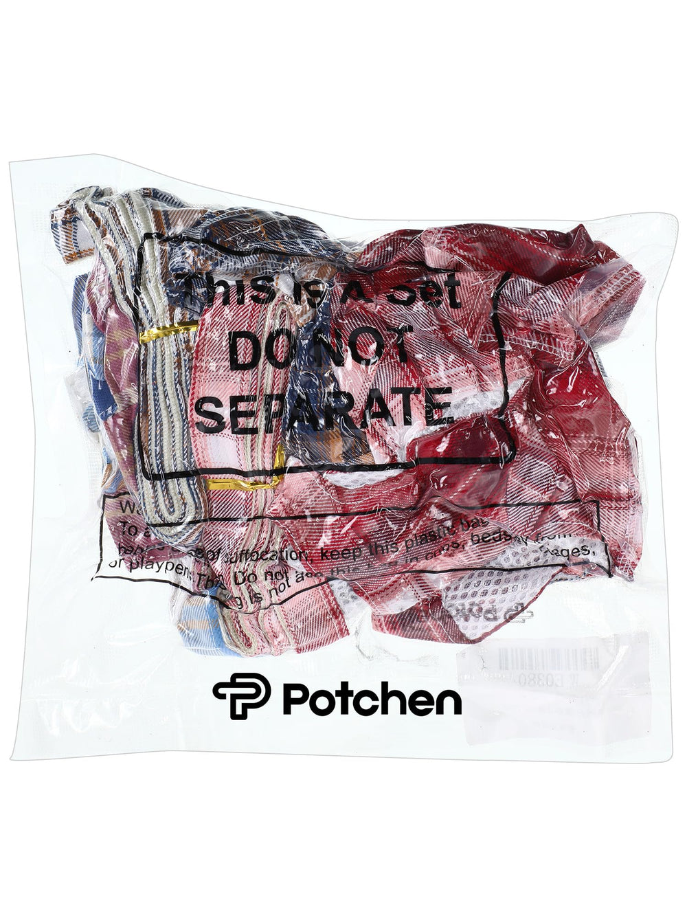Potchen nylon leash matches harness for safe, comfortable walks