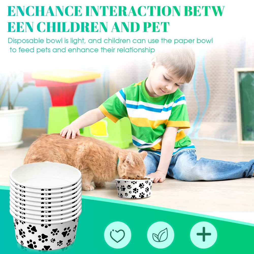 Potchen paper-material bowls provide lightweight, disposable feeding options.