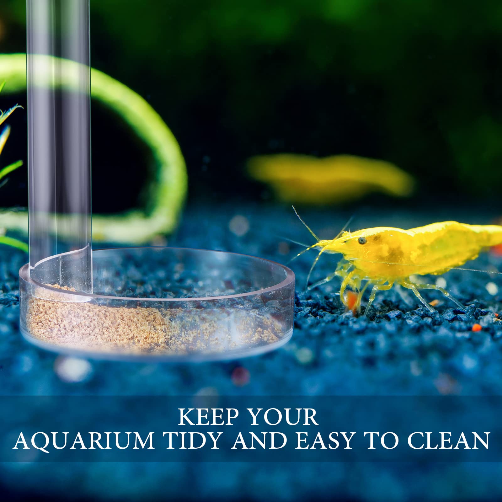 Potchen shrimp feeder set pack shows a complete, ready-to-use feeding solution.