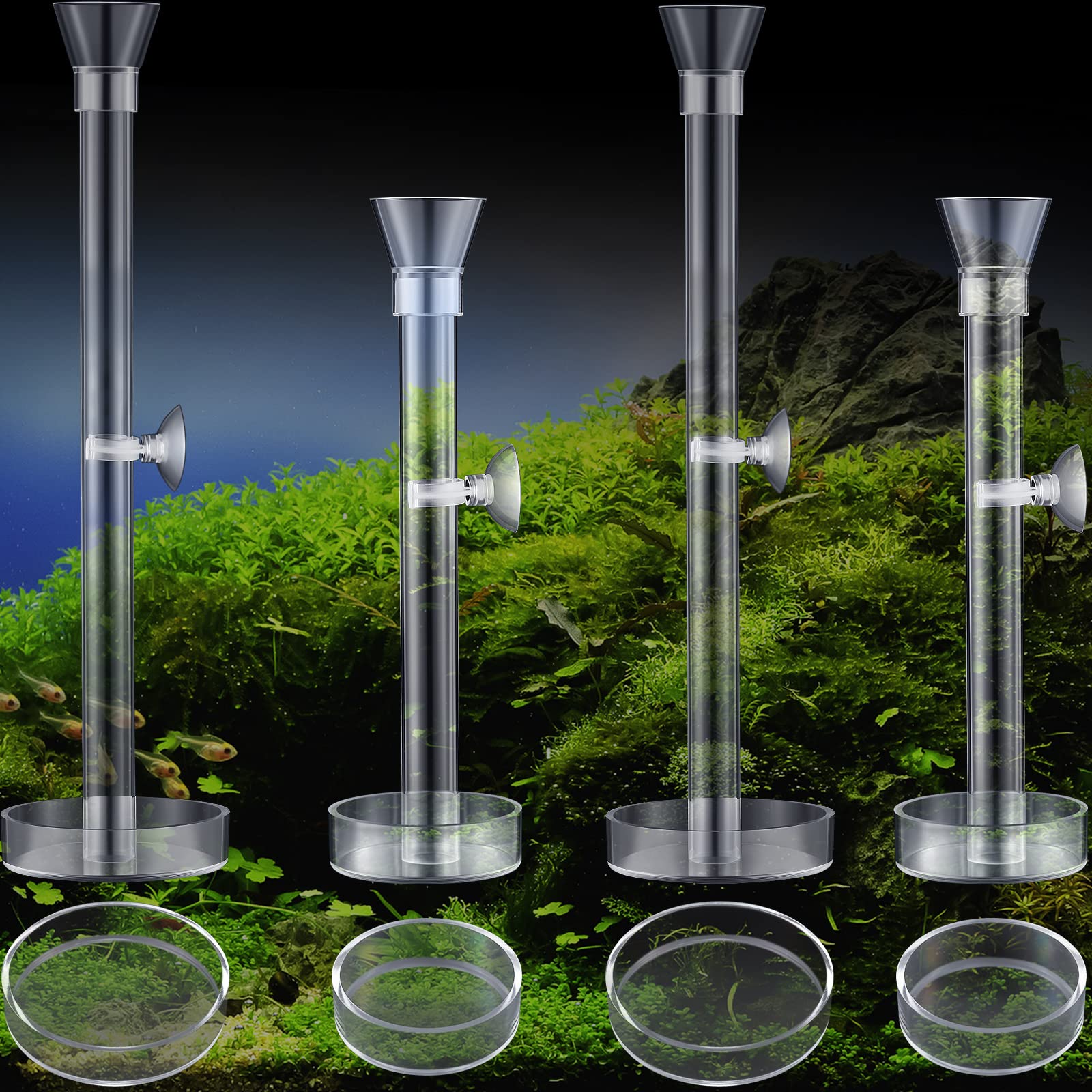 Potchen shrimp feeder tube 20cm enables precise distance feeding and reduces tank mess.