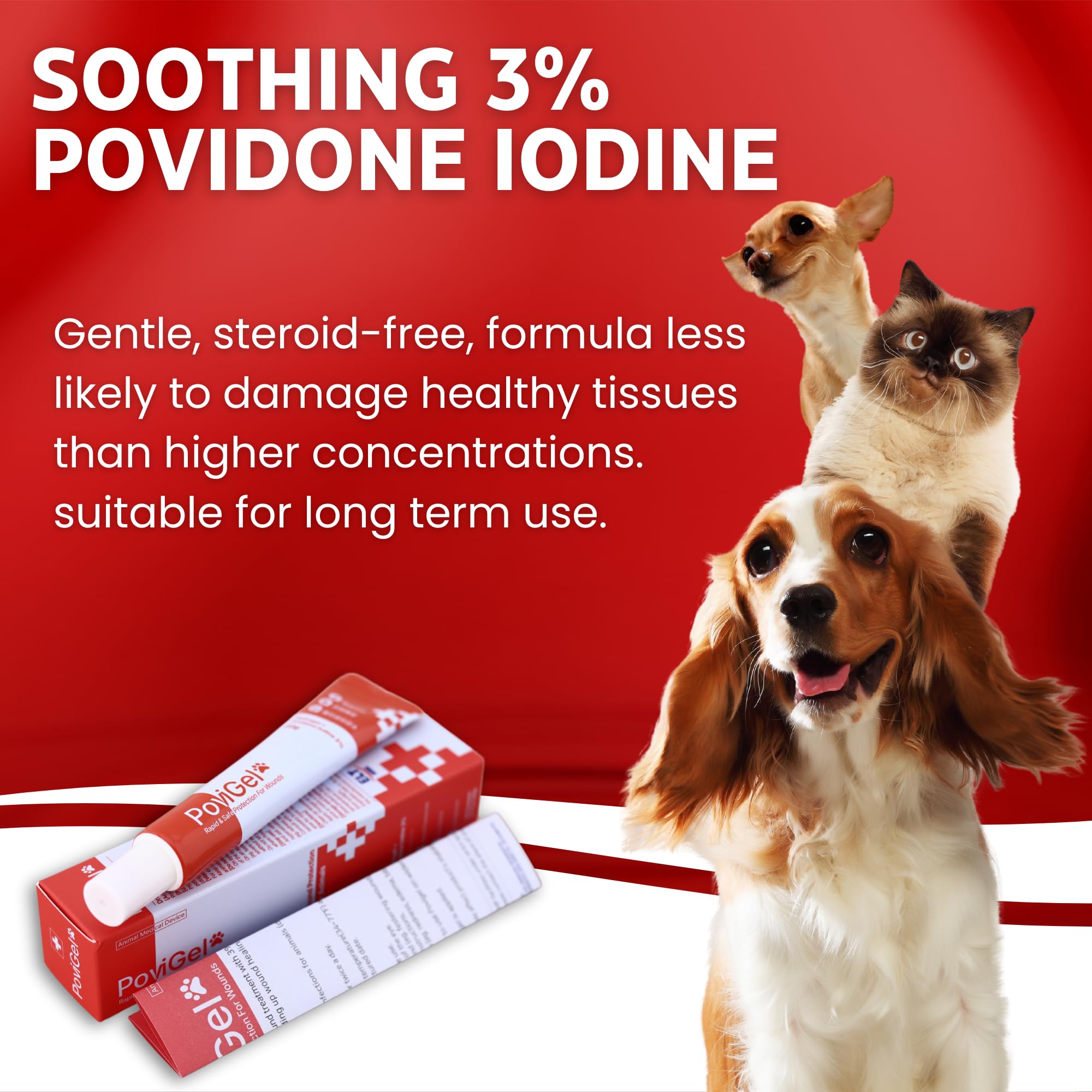 PoviGel-application-spot-training illustrates simple steps for routine wound care