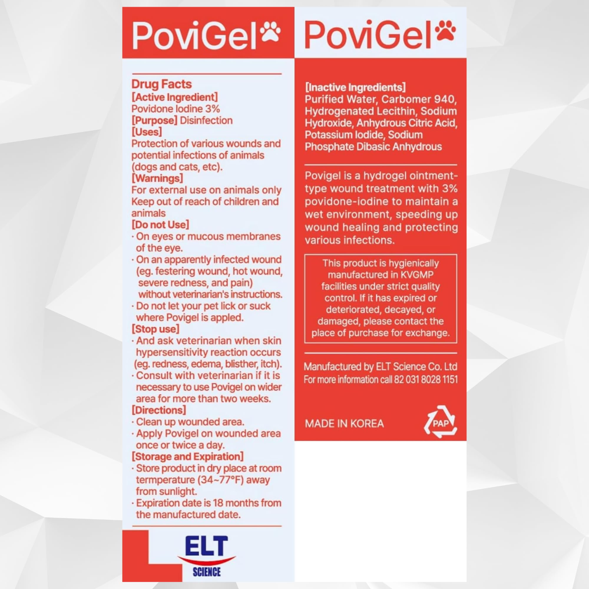 PoviGel-first-aid-kit-with-poviGel signals readiness for minor injuries and pet skin care