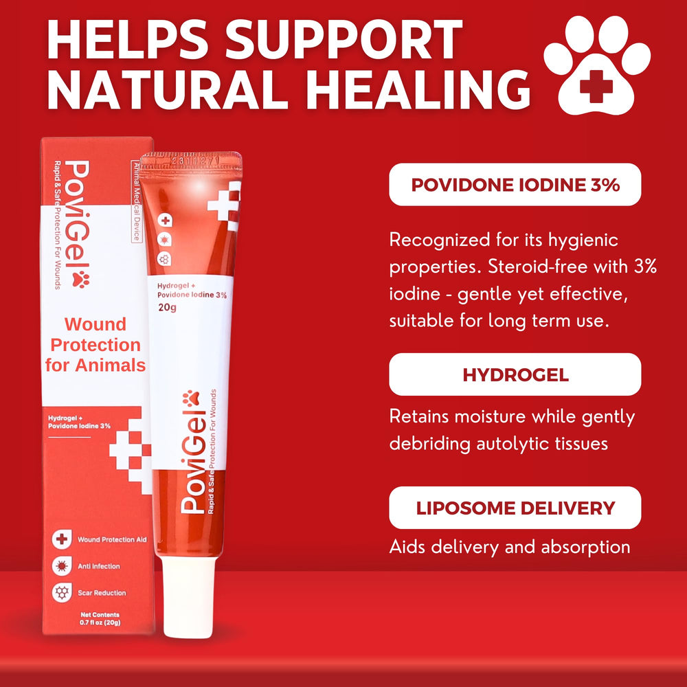 PoviGel liposome-delivery-system-detail shows efficient absorption of active ingredients for healing