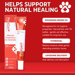PoviGel liposome-delivery-system-detail shows efficient absorption of active ingredients for healing