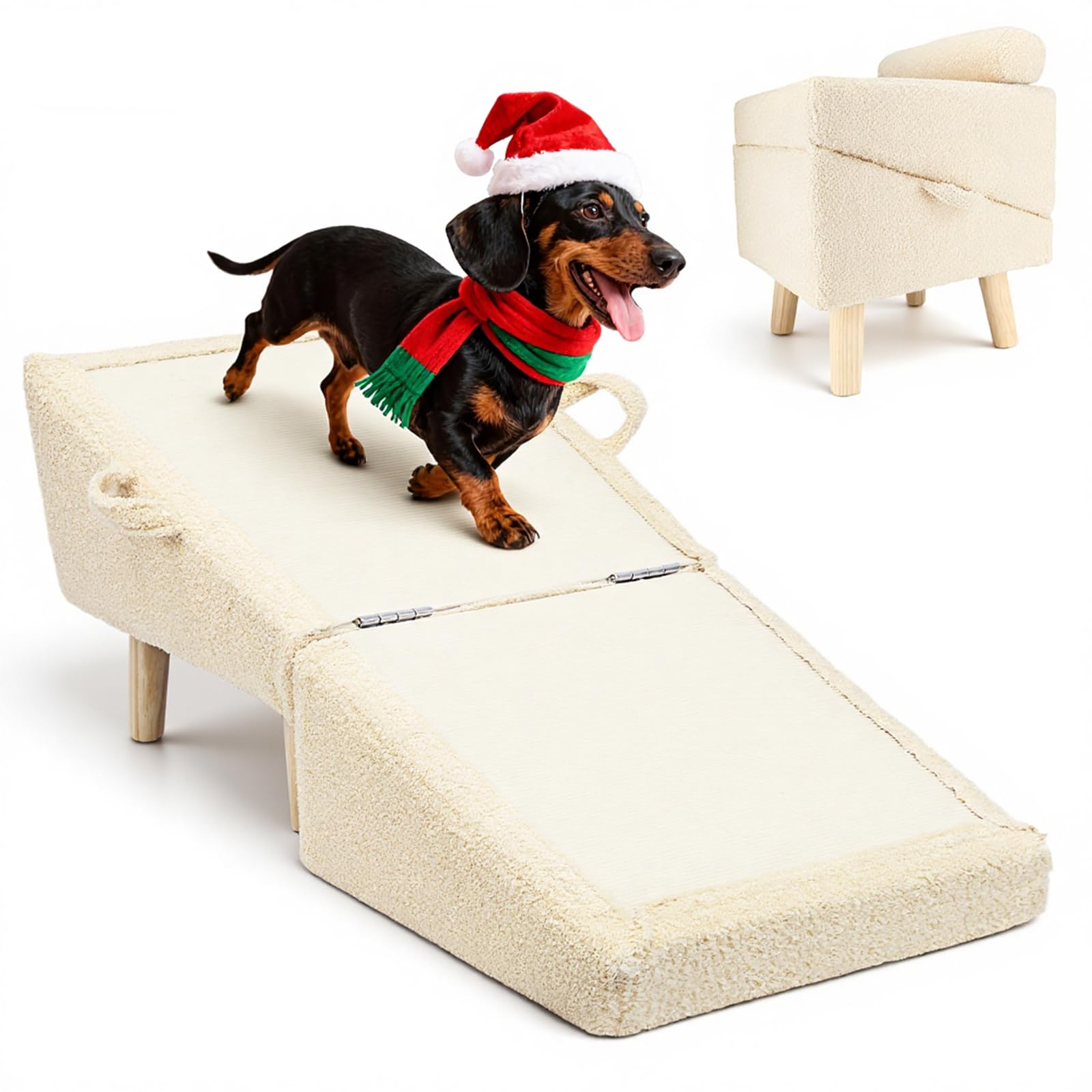 Powerful Xishan dog stairs on couch provide easy access