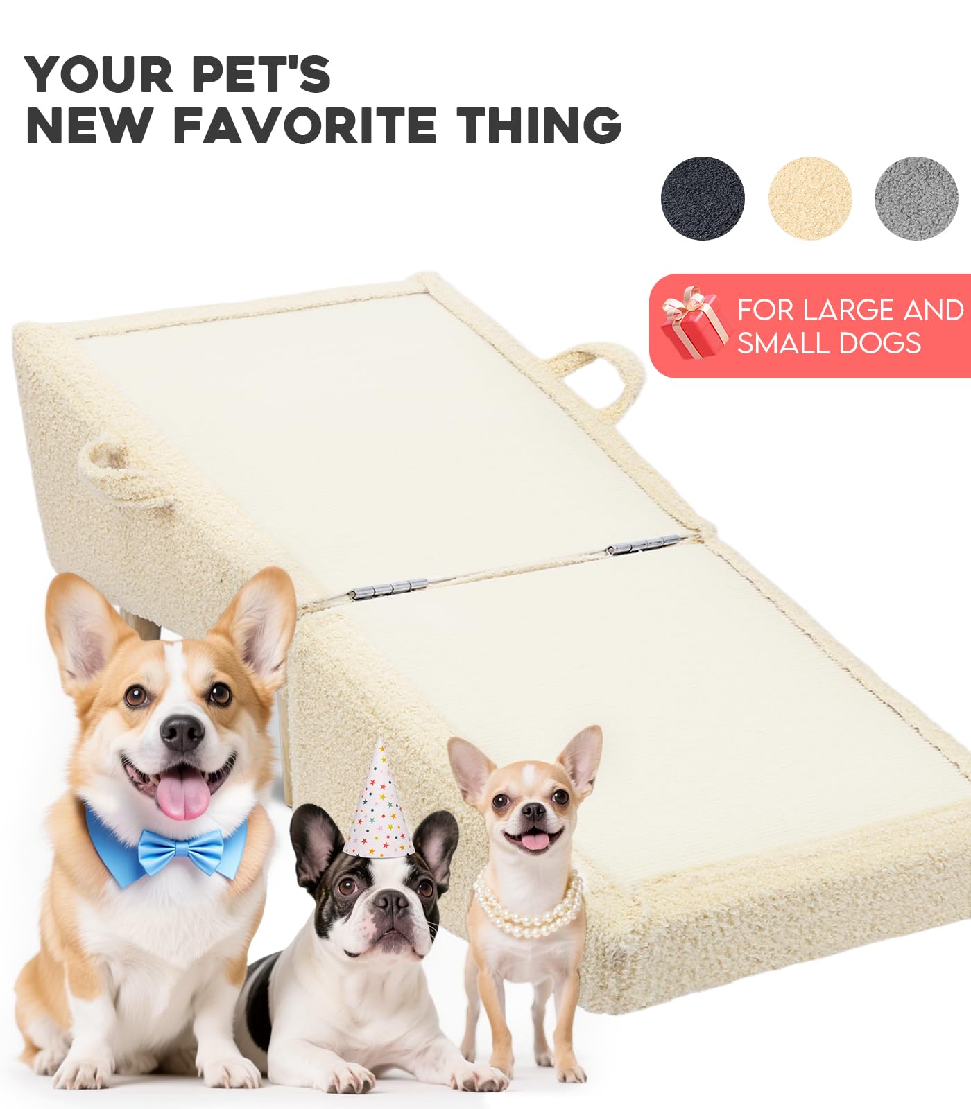 Powerful Xishan portable pet ramp with built-in handles