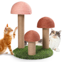 PowerKing Cat Scratching Post with natural-sisal-wrap provides durable furniture protection.