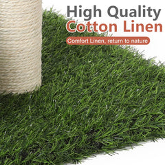 PowerKing Cat Scratching Post wood-base-sisal-wrap demonstrates stable, wobble-free design.