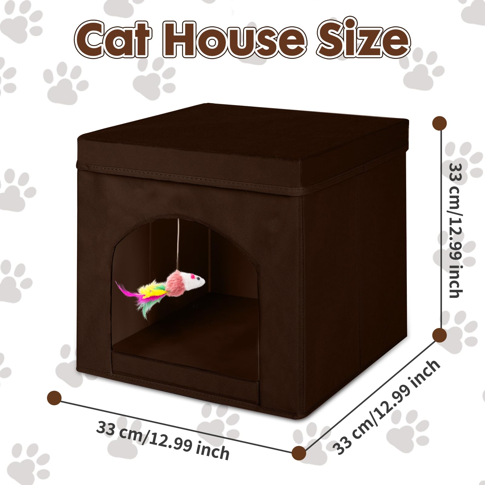 PowerKing cat toy mouse hanging at entrance encourages play.