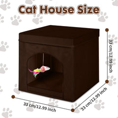 PowerKing cat toy mouse hanging at entrance encourages play.