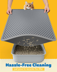 Powools Cat Litter Mat EVA material for soft paws and comfort