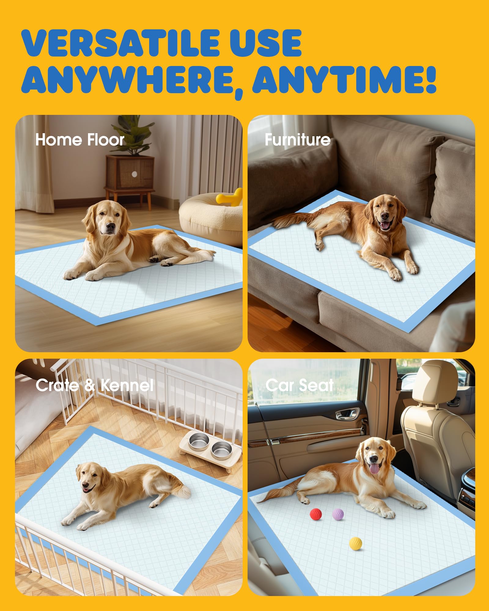 Powools crate travel use puppy pad keeping car or kennel clean