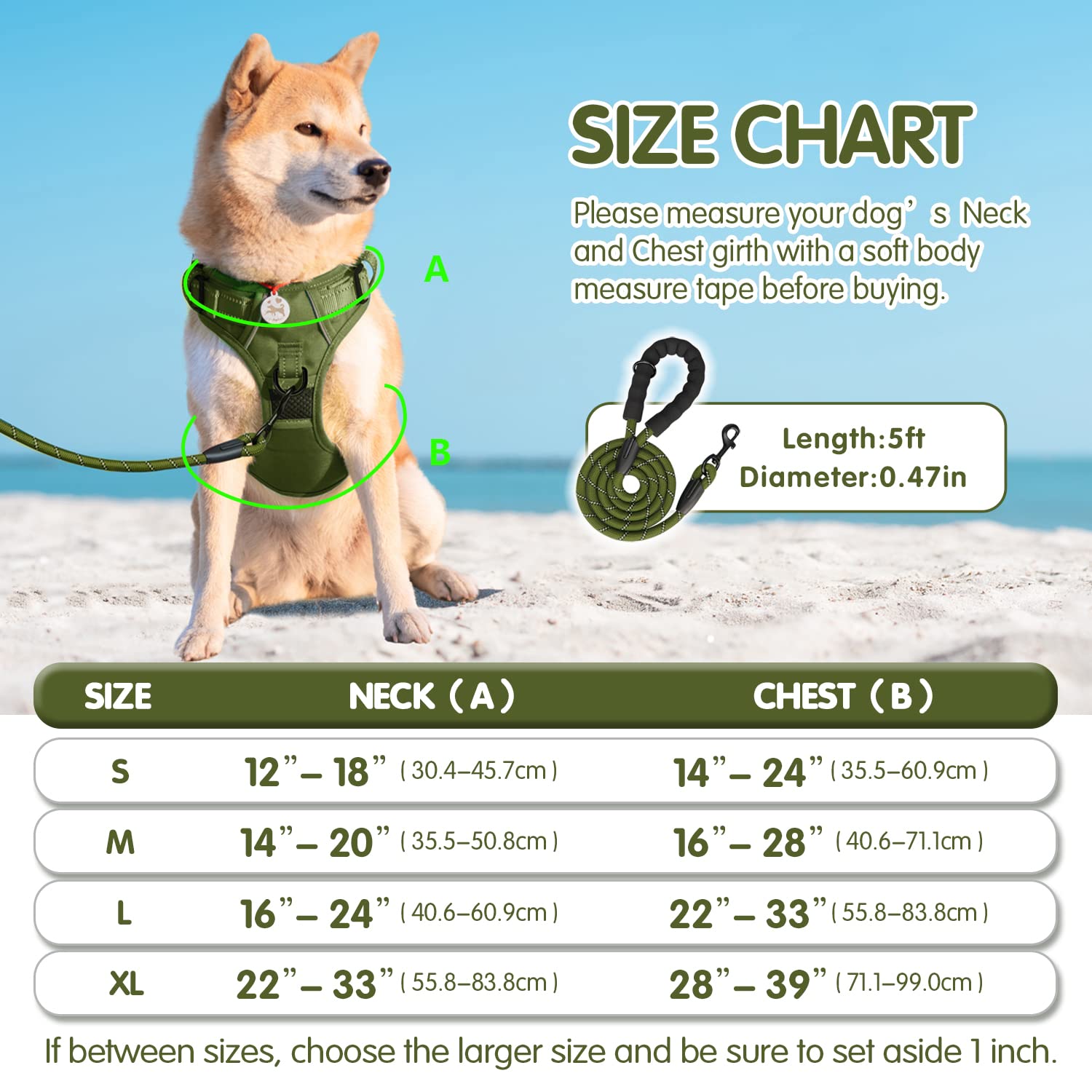PoyPet no-pull harness adjustable straps let you customize fit.