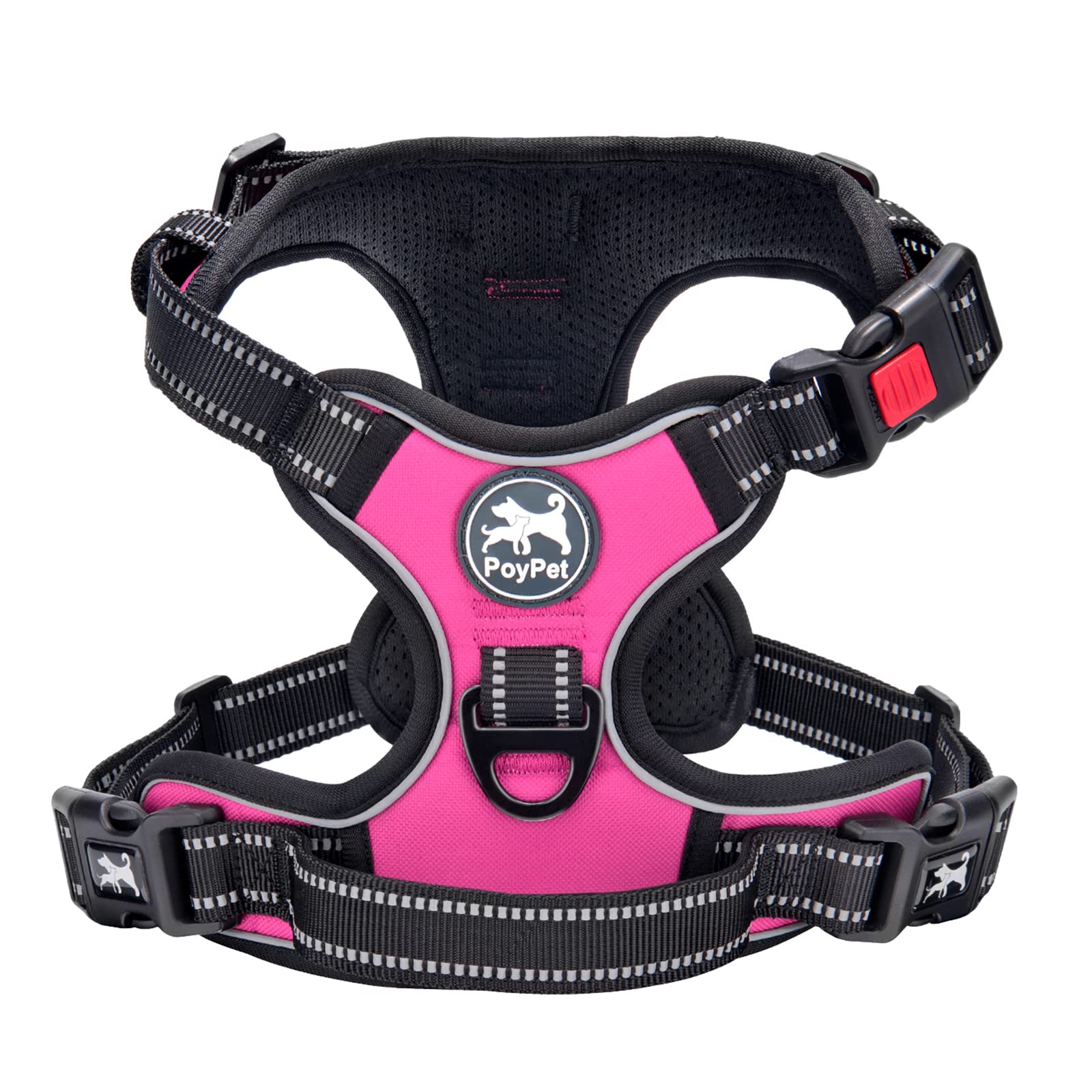 PoyPet no-pull harness front-leash focus for training and reduced pulling.