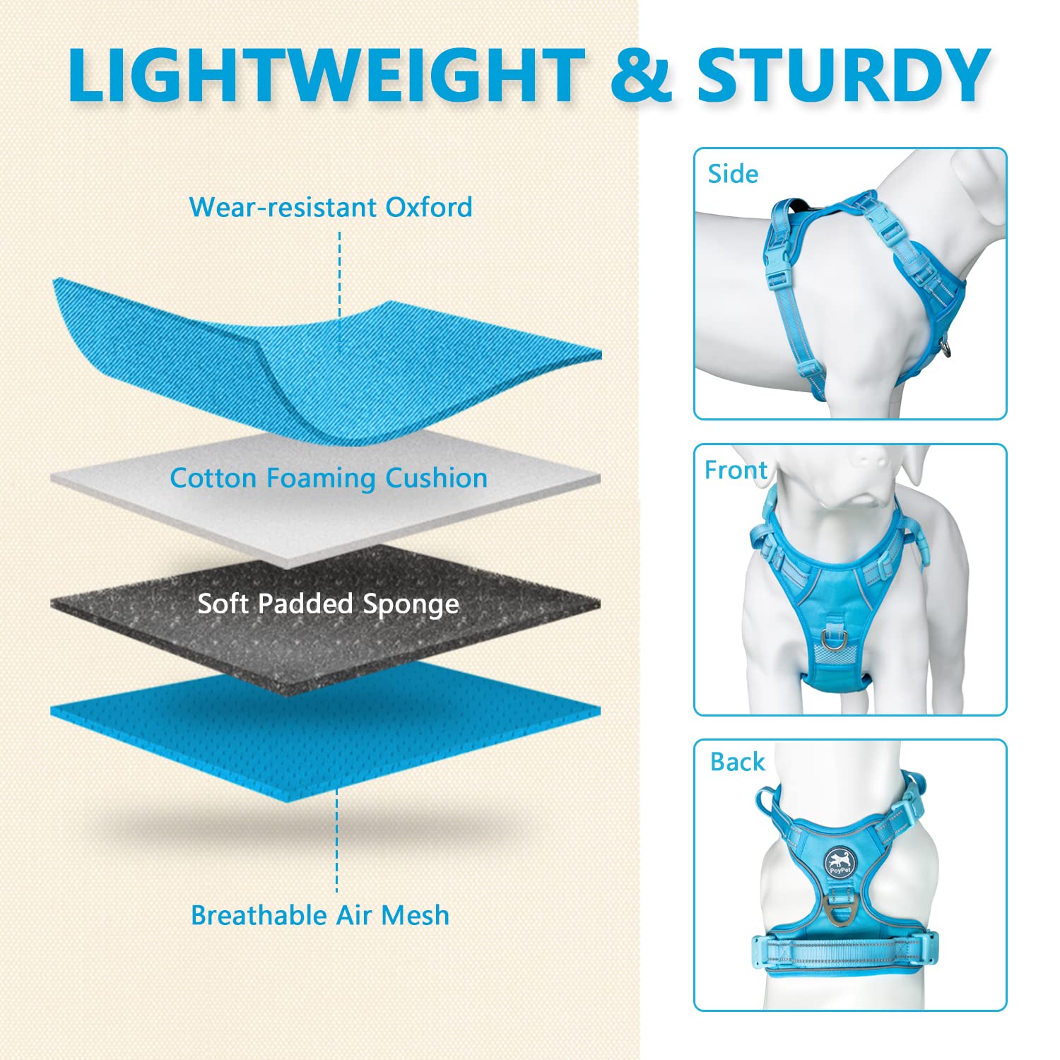 PoyPet Reflective strap for night walk safety and visibility