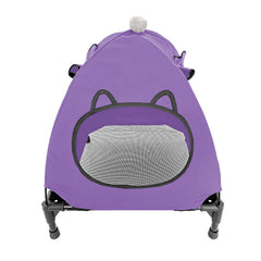 Pozico elevated pet bed with breathable mesh promotes air flow for comfy naps.