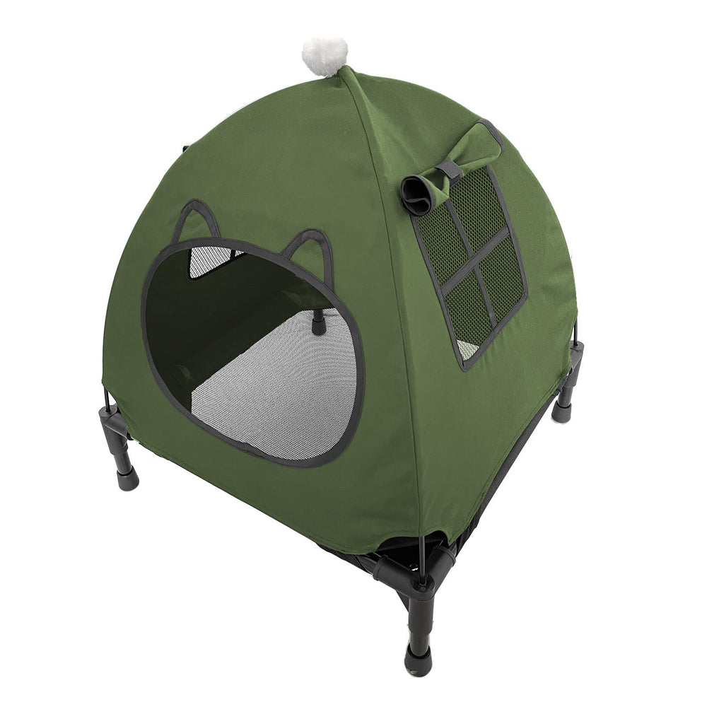 Pozico olive canopy image demonstrates shade and warmth for cozy lounging.