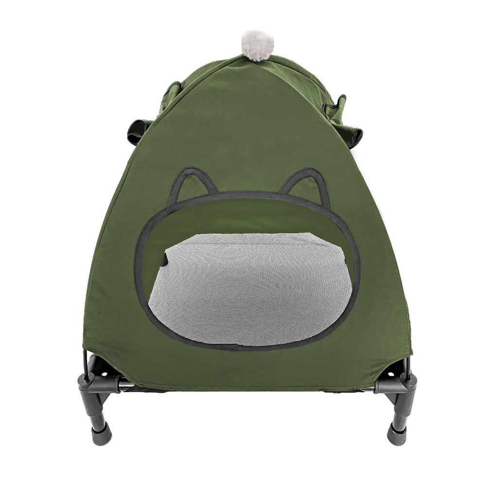 Pozico elevated bed mesh closeup highlights airflow for cooler naps.