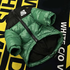 PQIQP dog coat green drawstring hem enables adjustable coverage for active pets