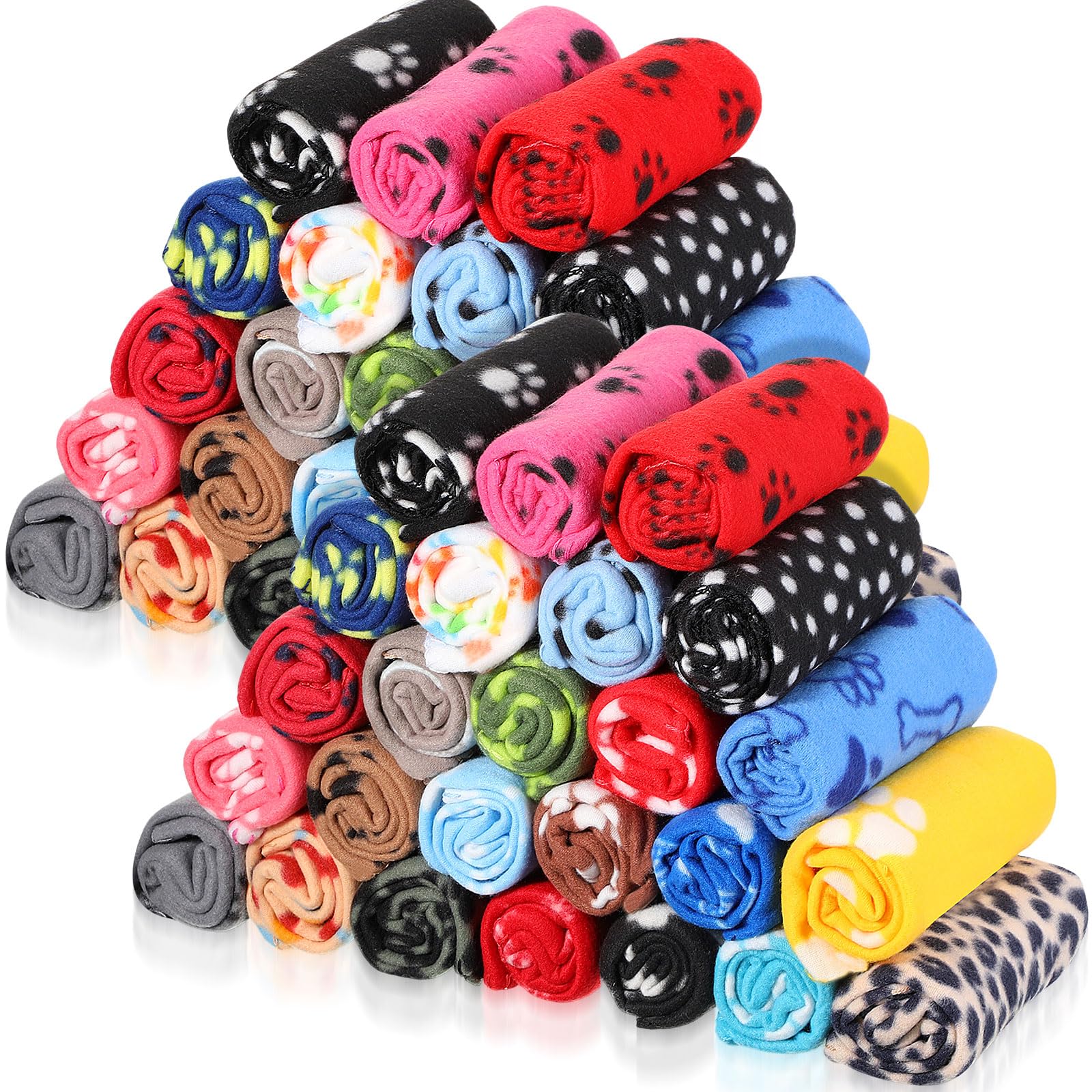 Preboun bone-pattern blanket provides cozy warmth for small pets.