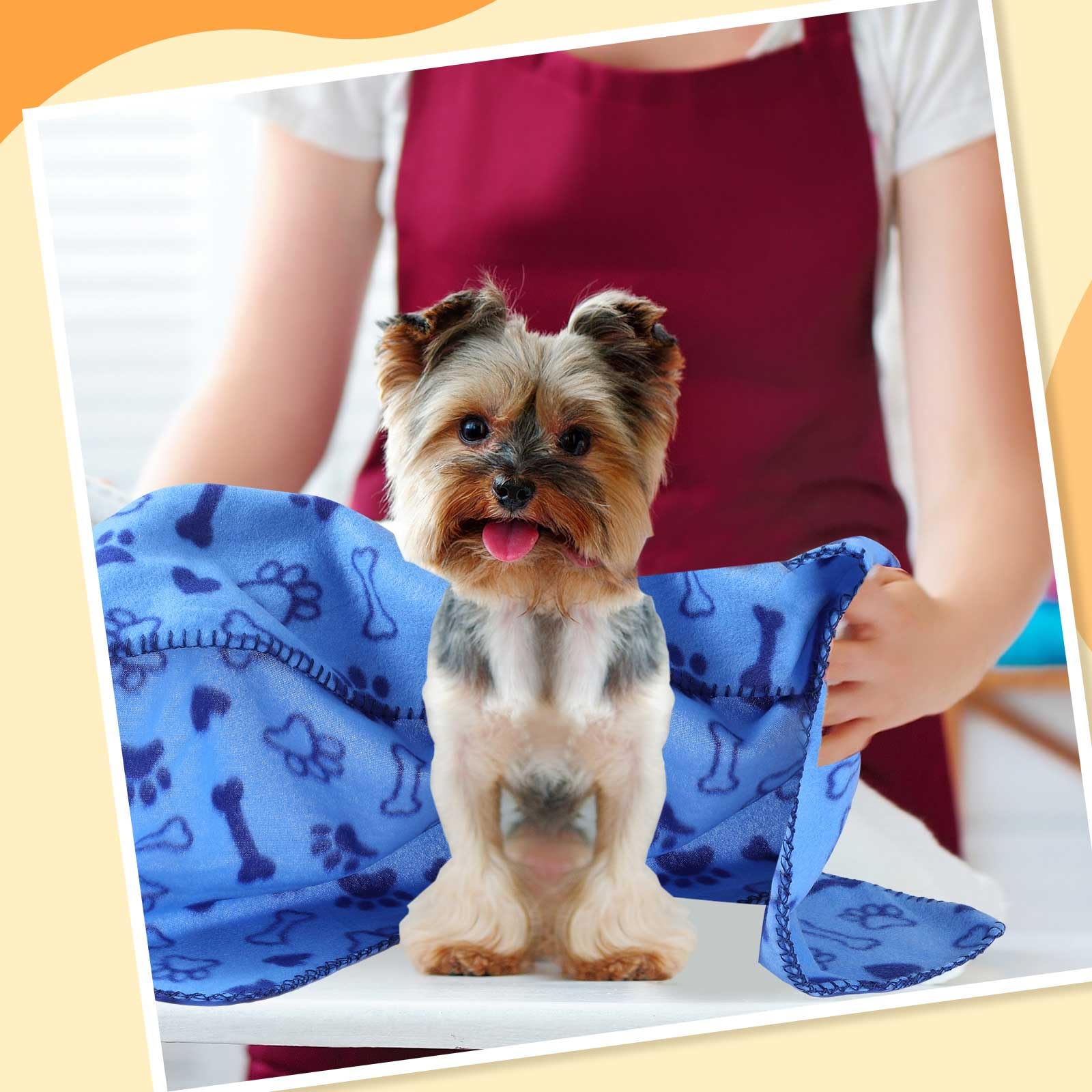 Preboun blanket suitable for indoor or outdoor use during car trips.