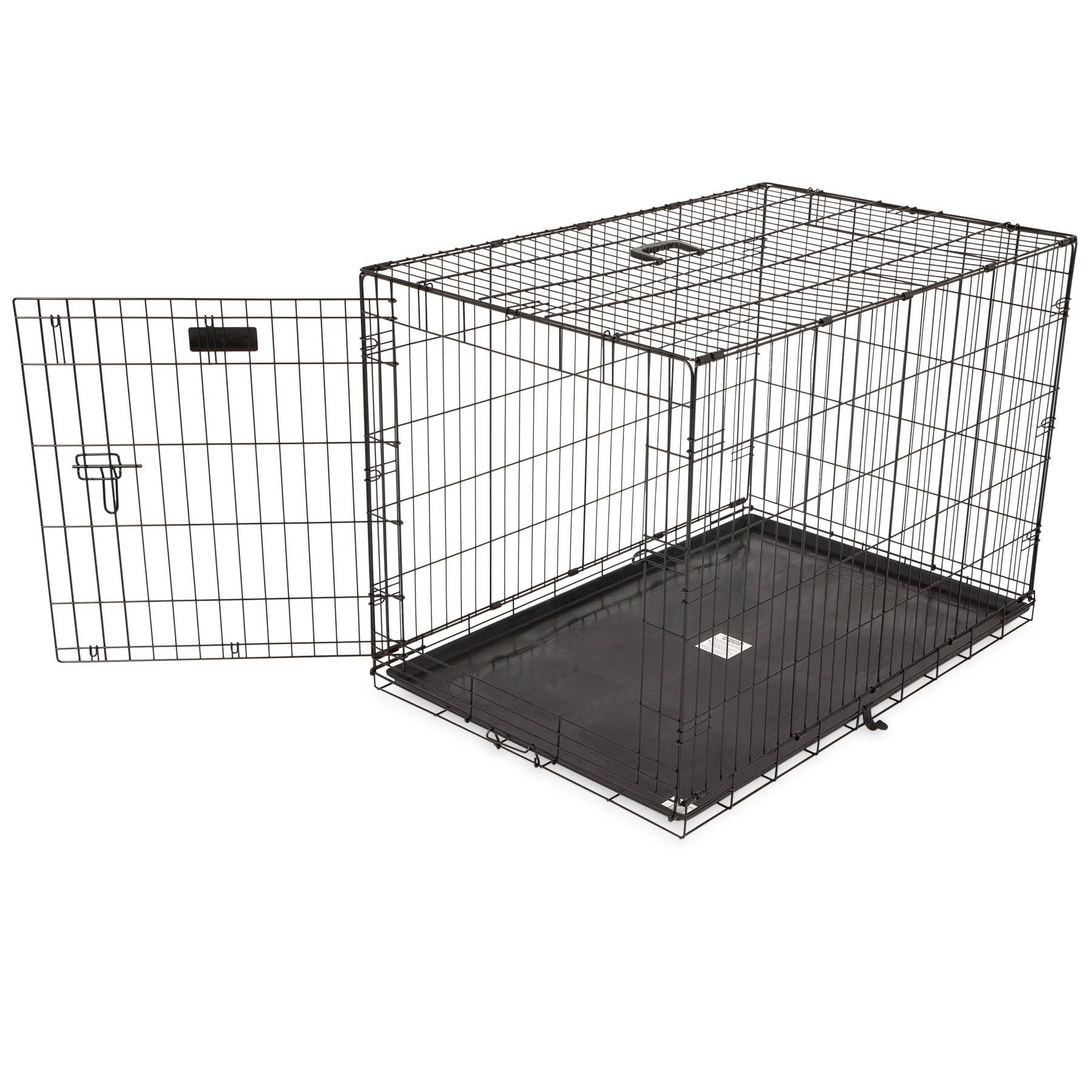 Precision Pet One Door Provalue crate front view showing secure 5-point locking for large dogs.