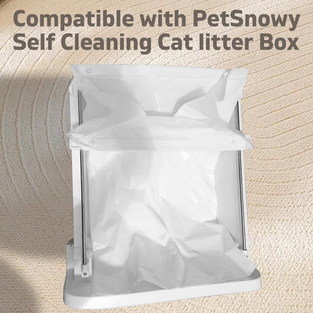Precizex cat litter bags with a self-sealing edge for odor containment and mess-free disposal.