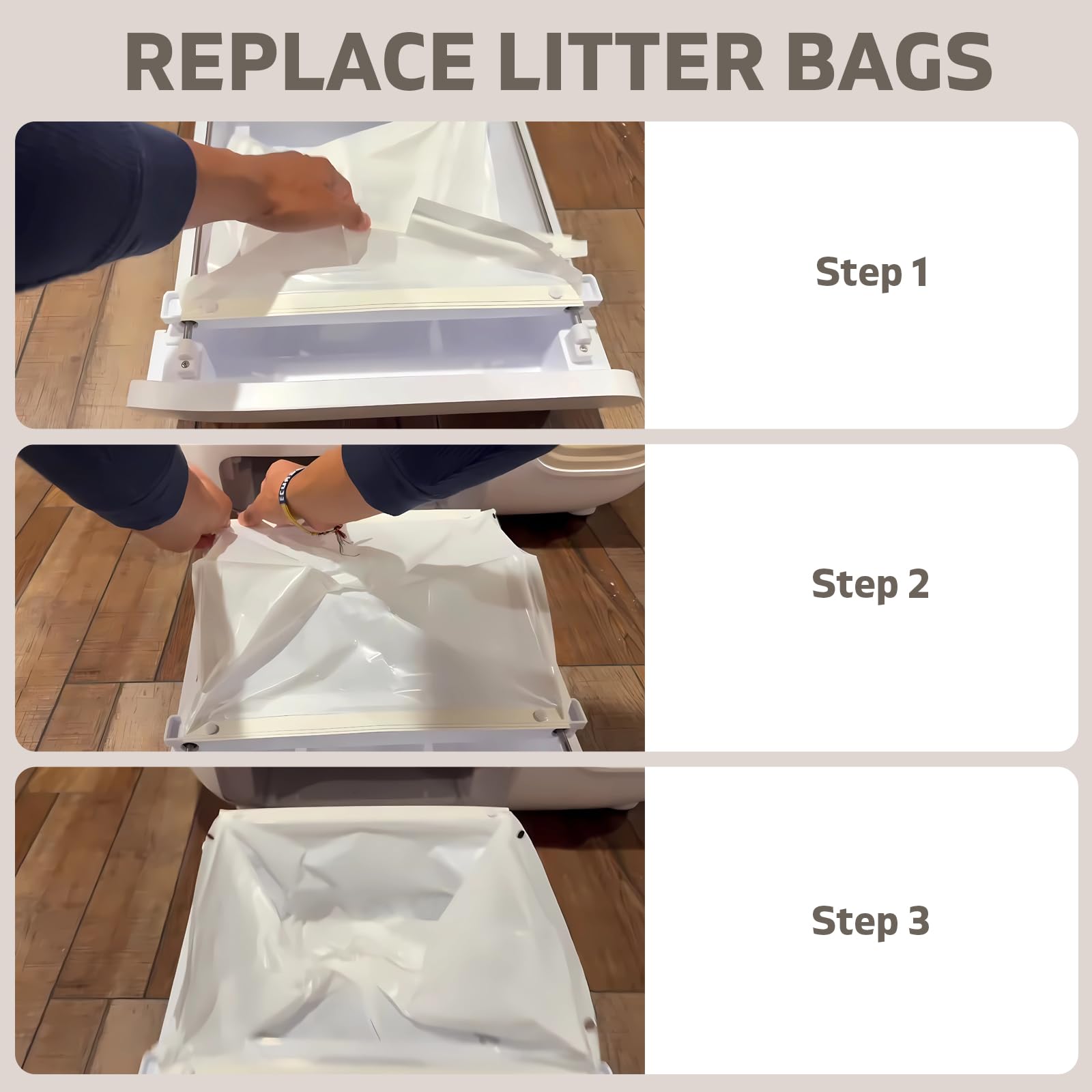 Precizex petsnowy bag sized to fit the Snow+ drawer for seamless use