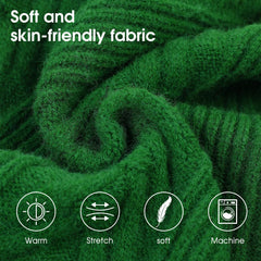 Preferhouse dog sweater green pull-on front view demonstrates easy wear for busy mornings.