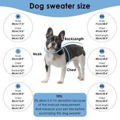 Preferhouse size-guide image explains M to 4XL fit for large breeds.