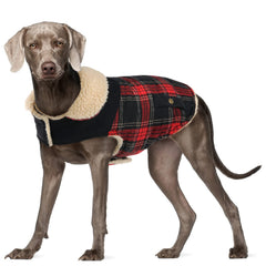 Preferhouse winter coat dog warm fleece interior keeps small dogs snug on cold walks.