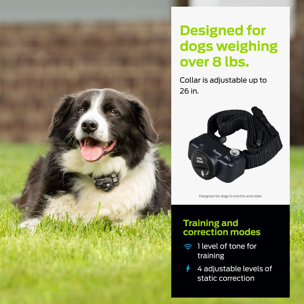 Premier Pet static-correction levels and tone mode for tailored training