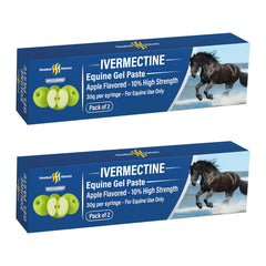 Premium Horse Paste Gel Apple 30g pour demonstrates quick, easy dosing at the barn.