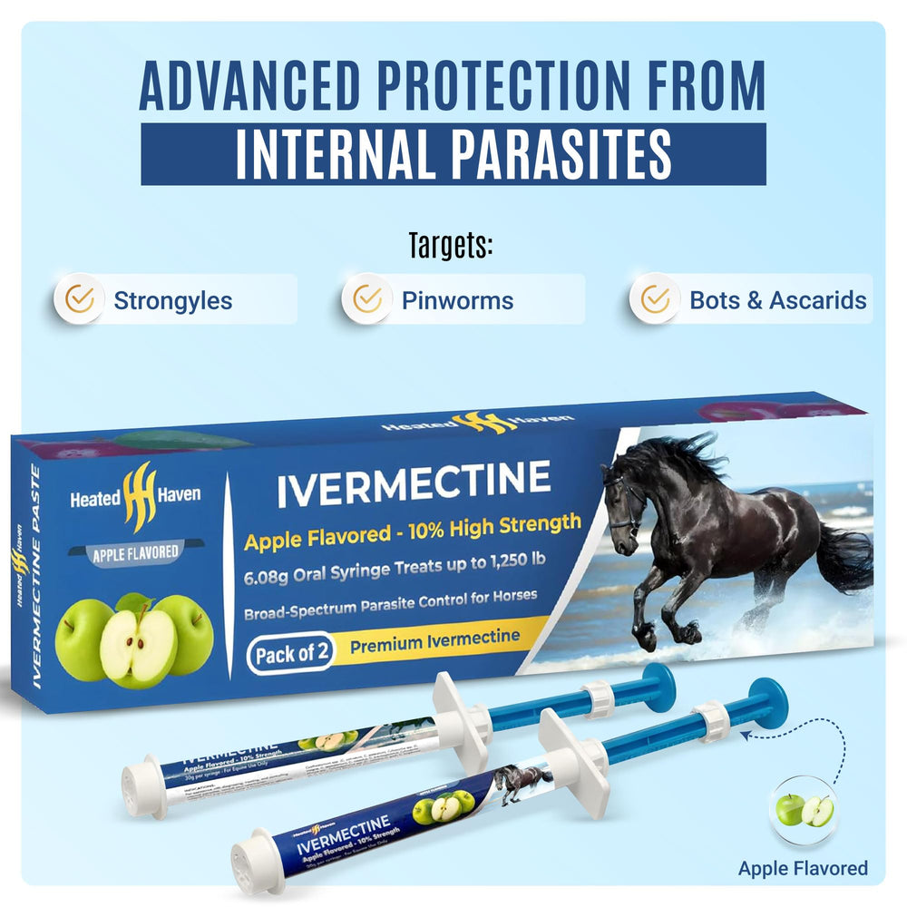 Premium Horse Paste Gel apple flavor aids stress-free horse handling during dosing.