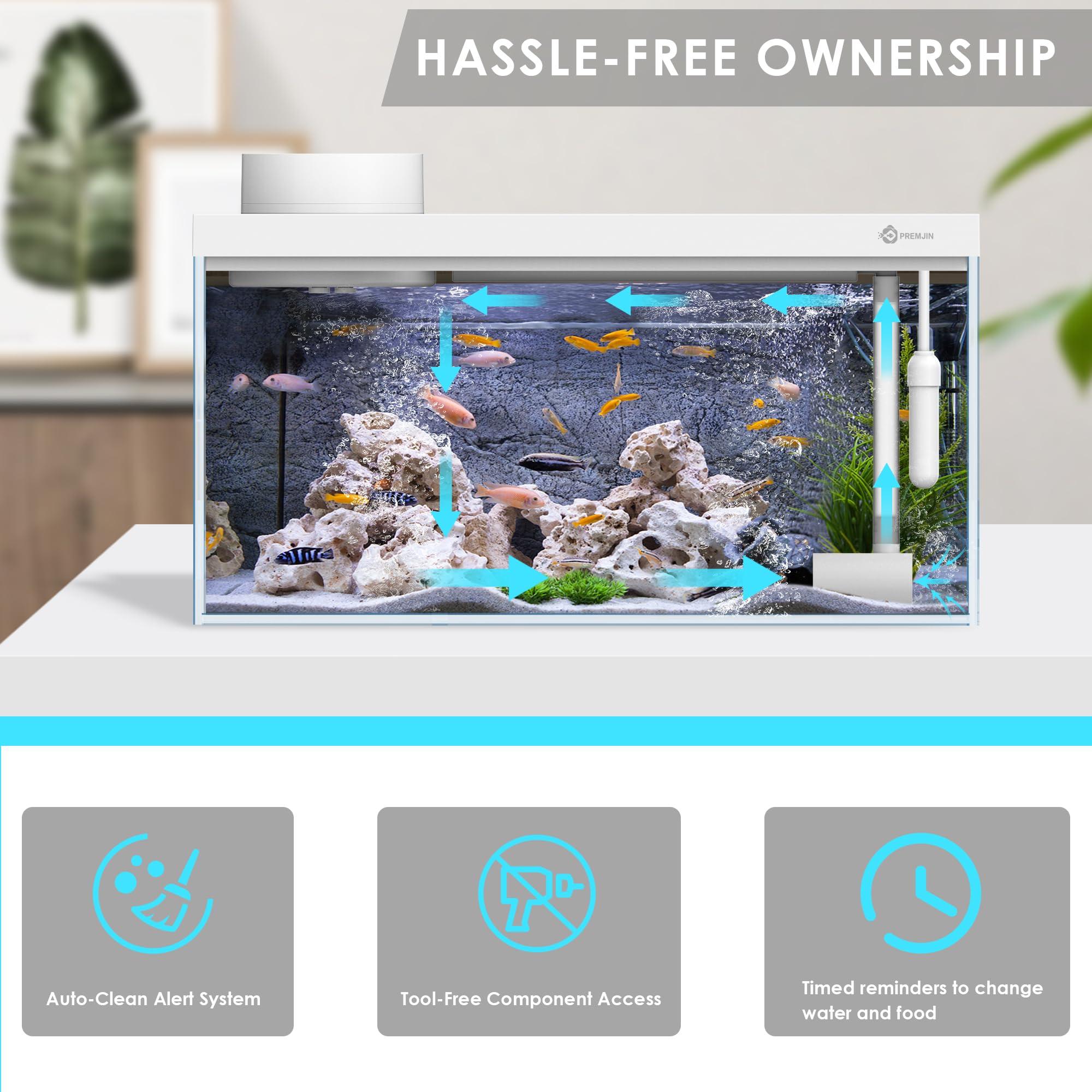 Premjin auto-feeder-vacation-feeding enables scheduled meals when you're away