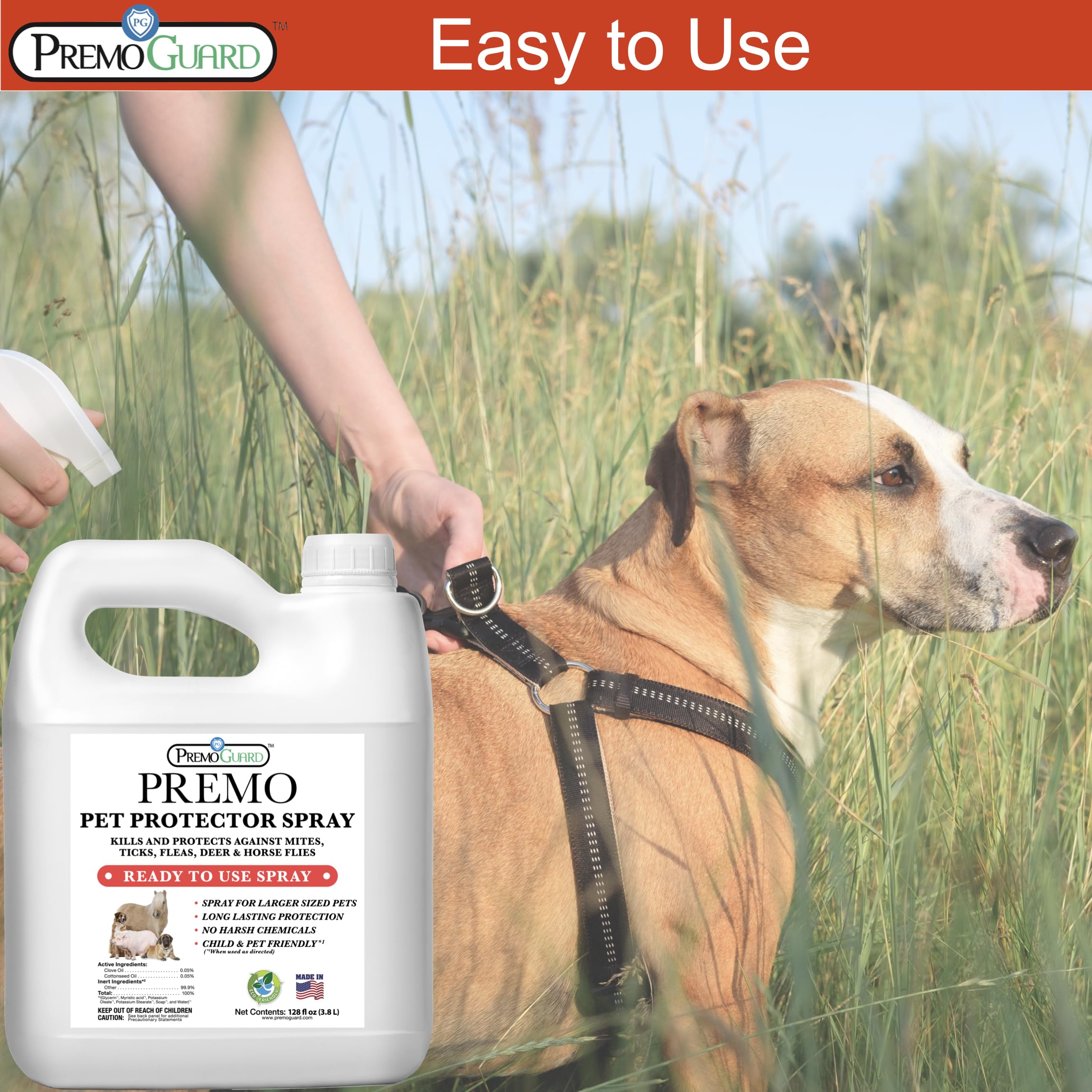 Premo Guard kennel and play area use supports indoor-outdoor parasite protection for pets.