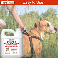 Premo Guard kennel and play area use supports indoor-outdoor parasite protection for pets.