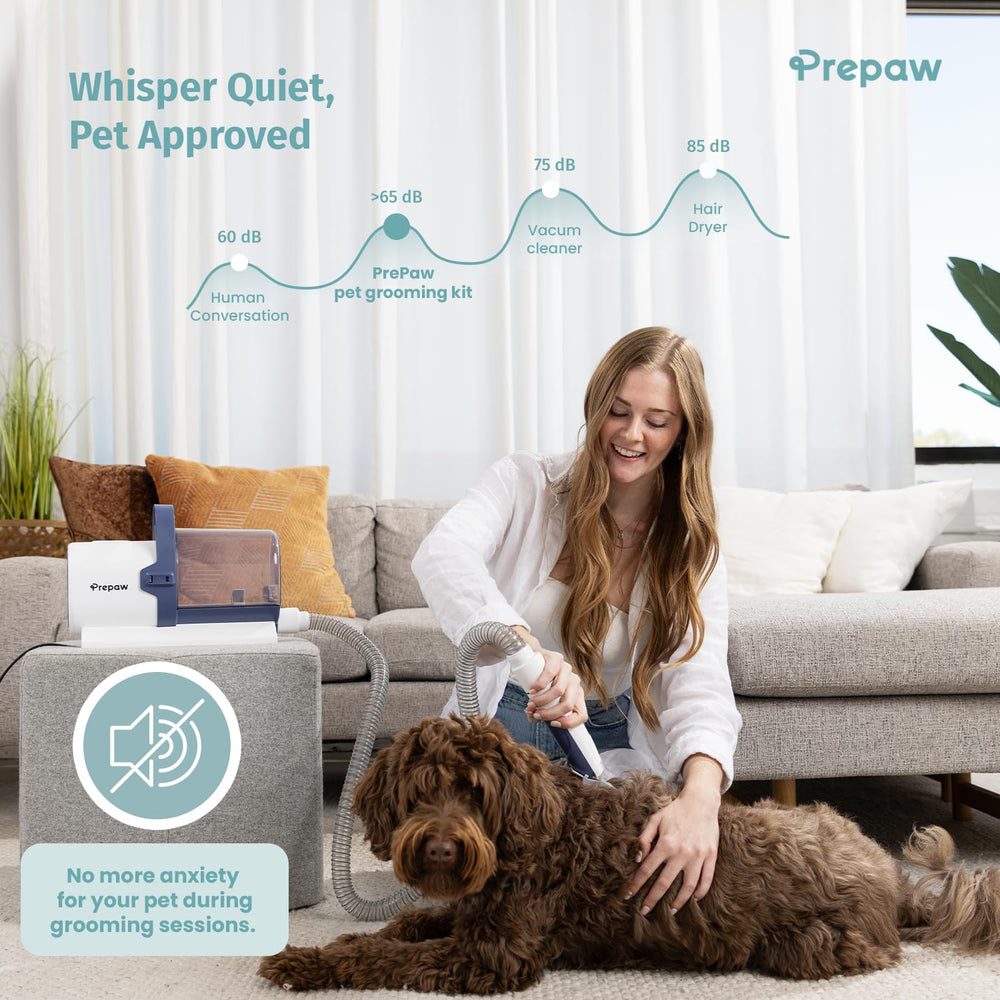 Prepaw 2-5L dust cup offers easy-empty disposal to reduce mess