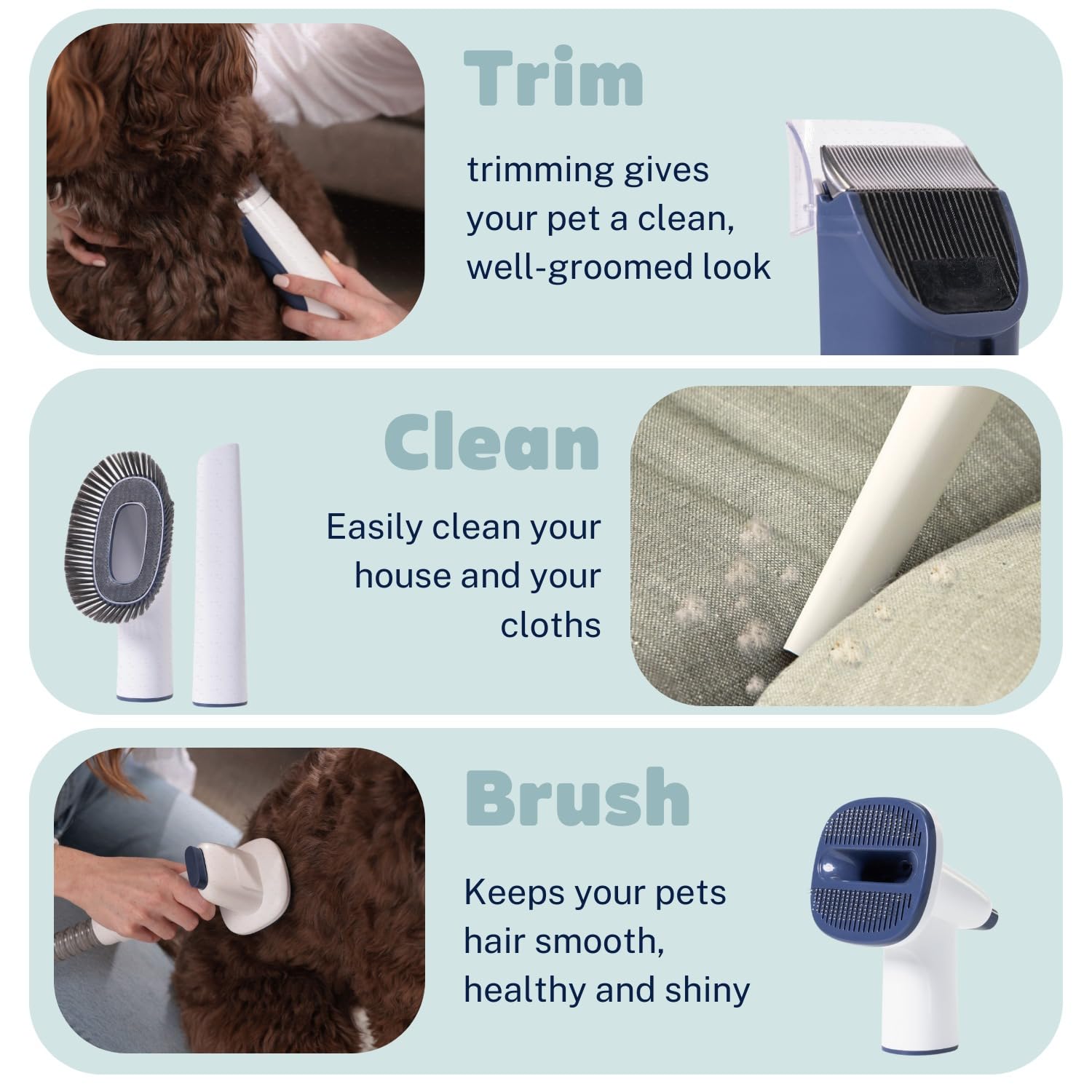 Prepaw whisper-quiet operation keeps pets calm throughout grooming sessions