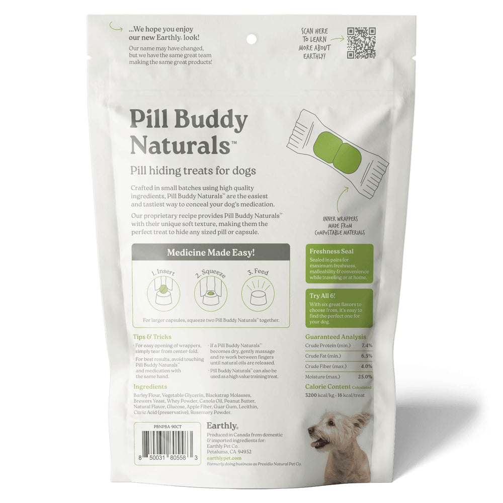 Presidio Earthly Pill Buddy 90-serving bag suits frequent use and travel.